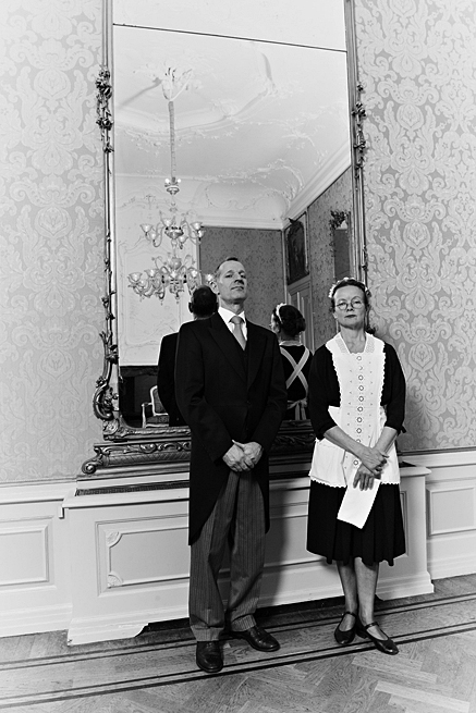 mimeact met butler en dienstmeid